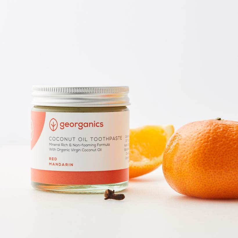 georganics - tandpasta - Red Mandarin - 120ml - Afbeelding 2