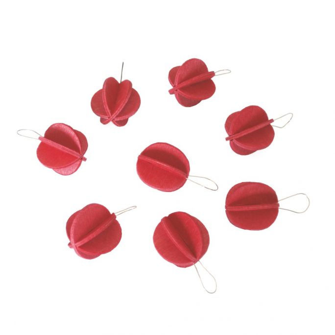 lovi minibaubles rood