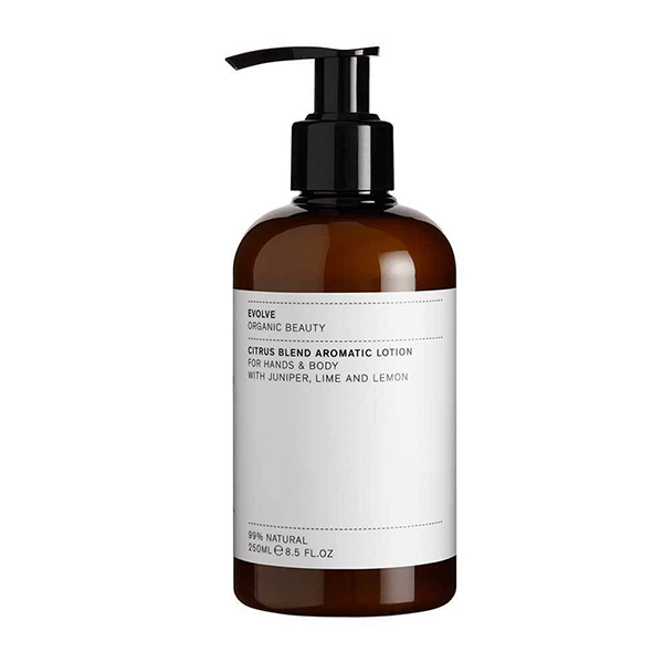 vegan body lotion Evolve Beauty Citrus Blend Aromatic Lotion