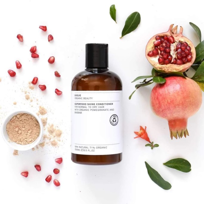 superfood shine conditioner vegan Evolve Beauty