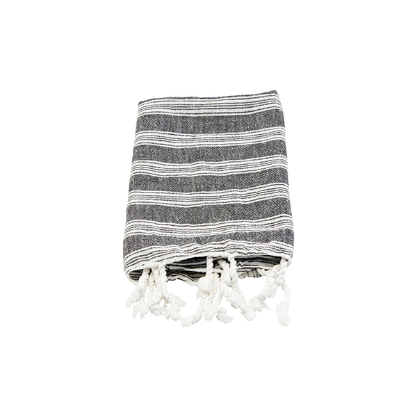 Meraki Hammam Towel Black 90x45cm