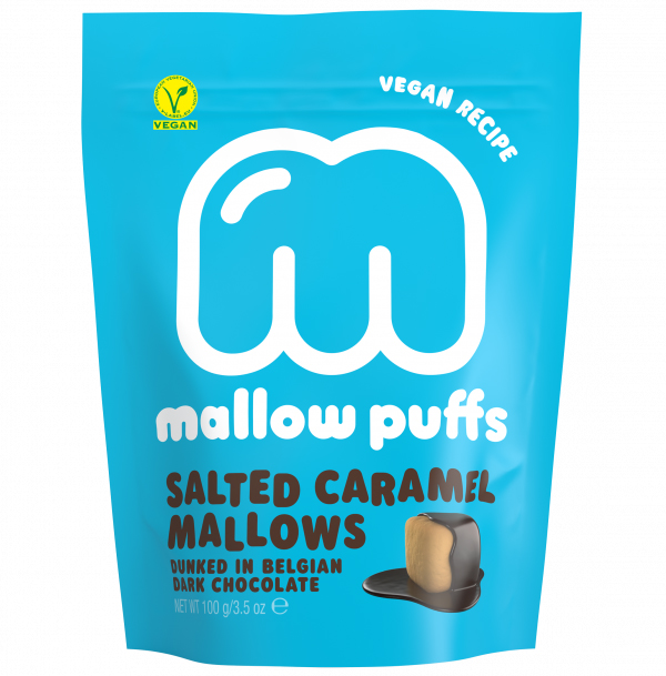 Mallow puffs Salted Caramel vegan marshmallows 100gr