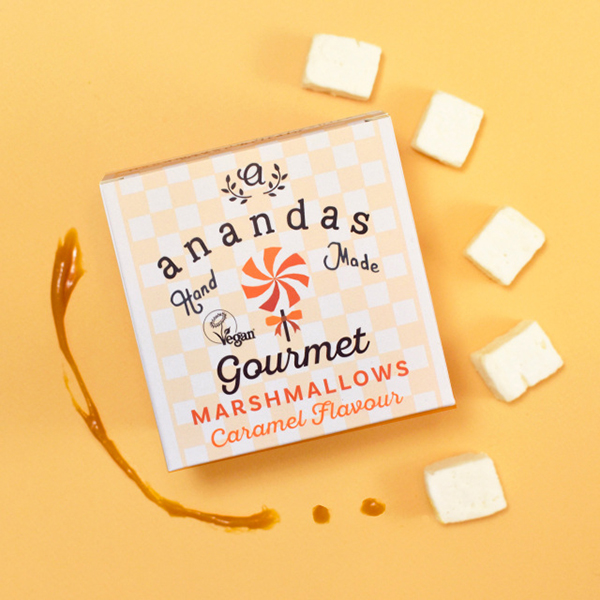anandas caramel gourmet marshmallows 80gr vegan