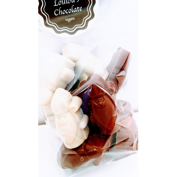 vegan chocolade Sint Loulou's chocolate 150gr