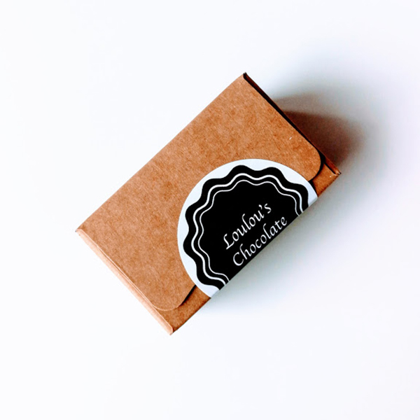 vegan pralines van Loulou's Chocolate mini doosje 40gr