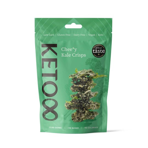 vegan boerenkoolchips CRU8 vegan cheezy kale crisps 30gr