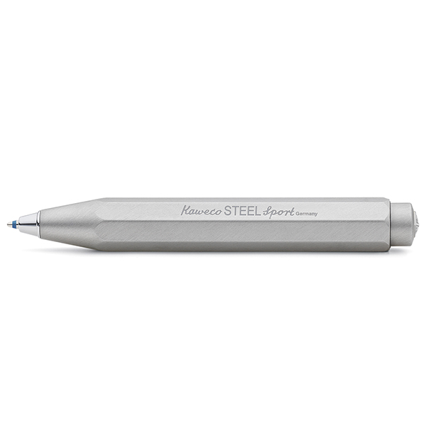 Kaweco Steel Sport Balpen geborsteld staal