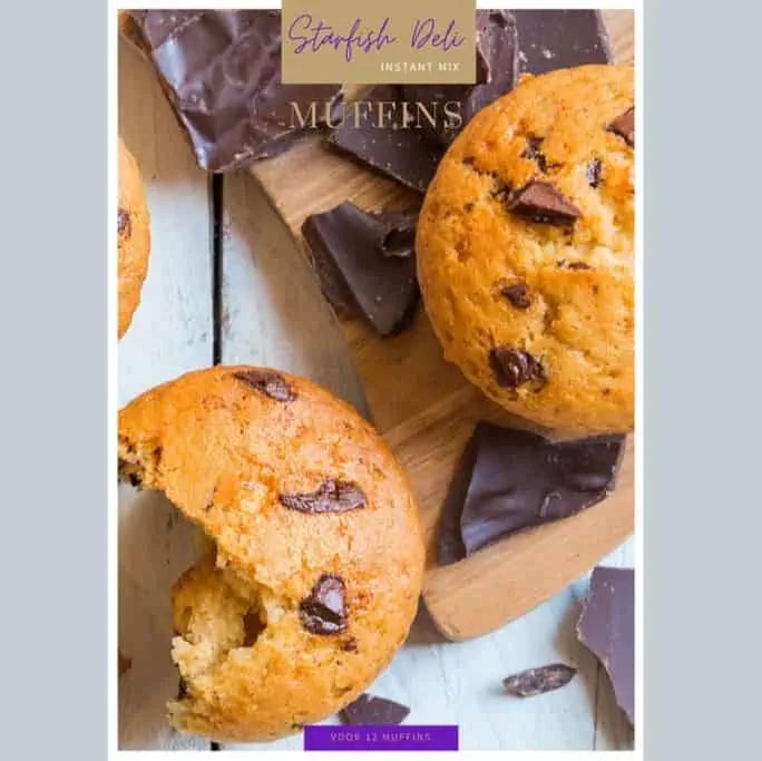 vegan muffins choc chip muffins van starfish deli vegan bakmix