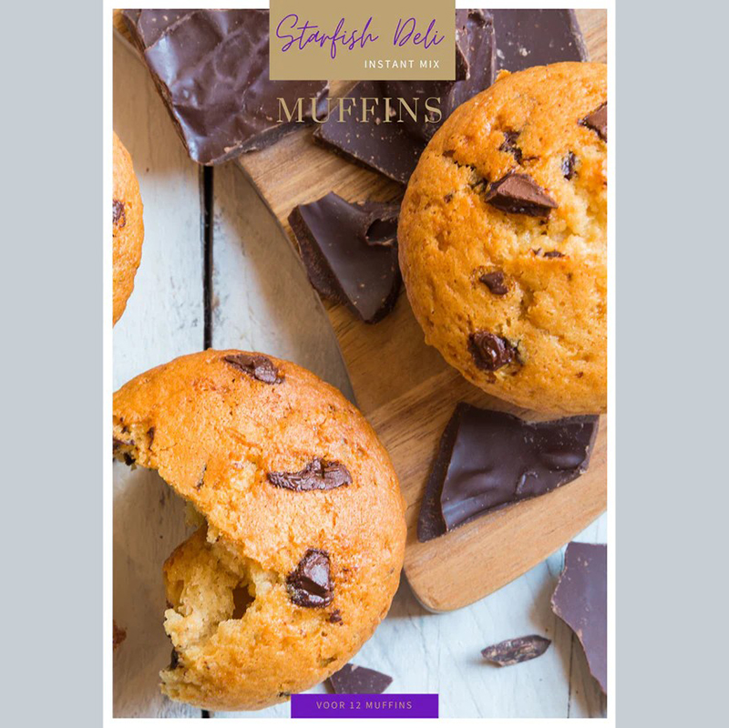 vegan muffins choc chip muffins van starfish deli vegan bakmix