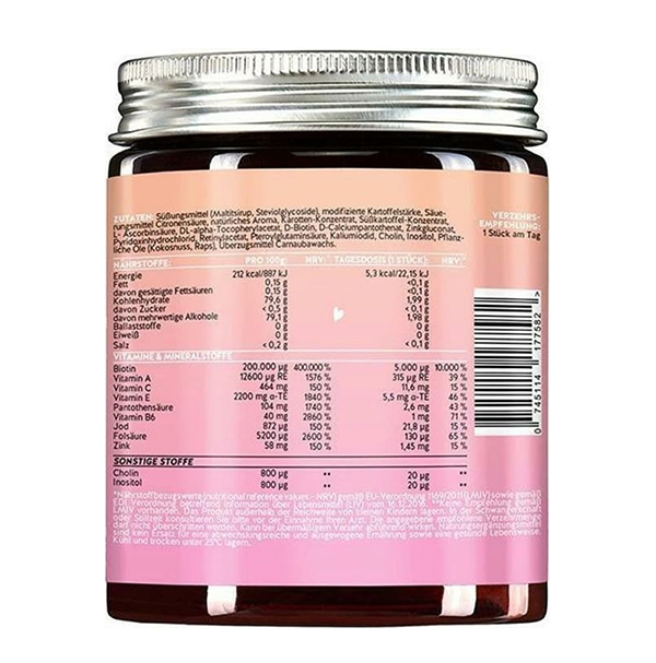 Bears with Benefits - AH-mazing Hair Vitamin Biotin - vegan en suikervrij, 60st - Afbeelding 3