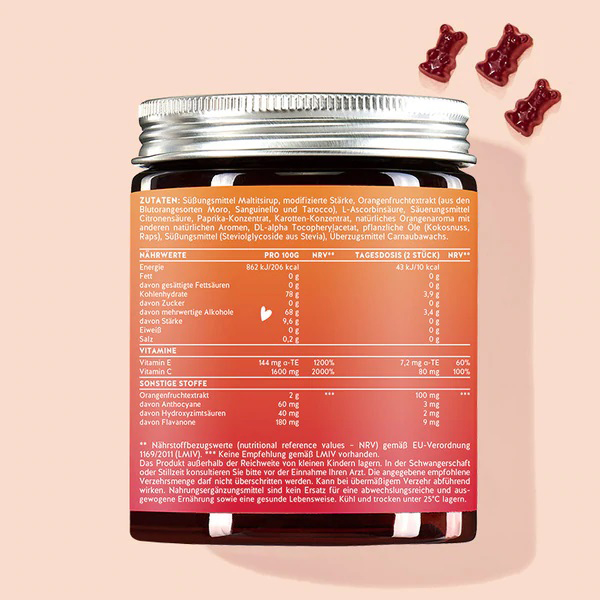 bears with benefits beach guard sun vitamin red orange complex vegan