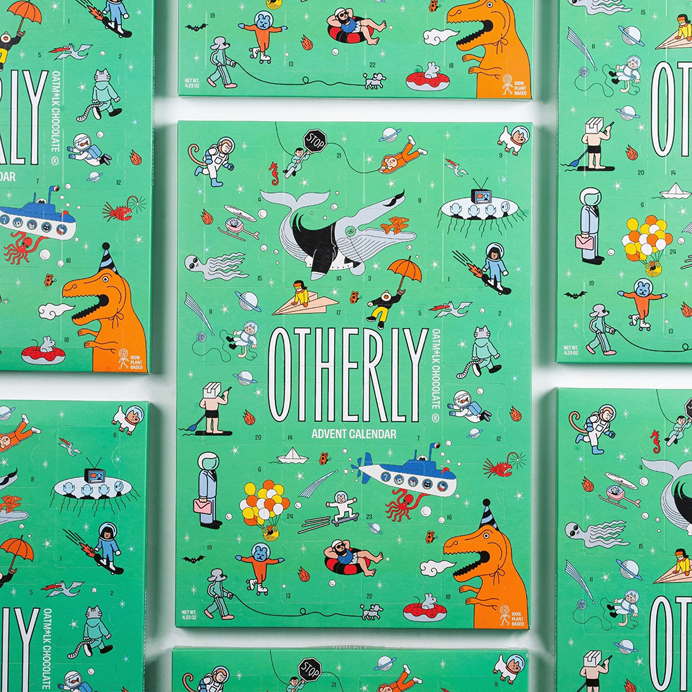 Otherly Chocolate - Vegan Advent Calendar - vegan adventskalender, 120gr - Afbeelding 3