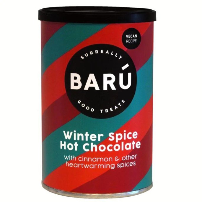 Baru Winter Spice Hot Chocolate poedermix voor warme chocolademelk vegan