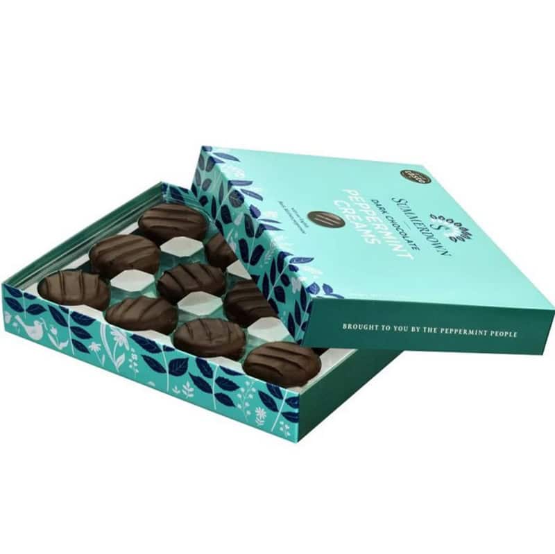 summerdown peppermint creams dark chocolate vegan after eight chocolaatjes, 200gr
