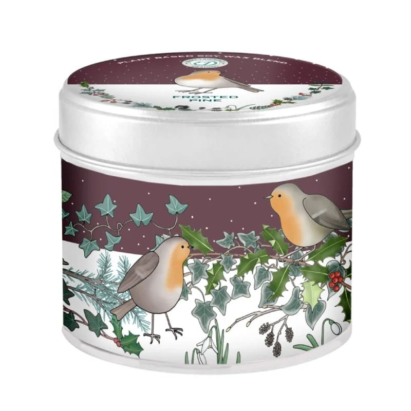 vegan geurkaars van the candle company illustratie Emma lawrence Frosted Pine