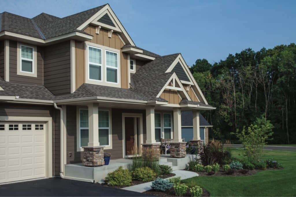 Beautiful modern craftsman-style house featuring Tamar Building Products' siding and trim.