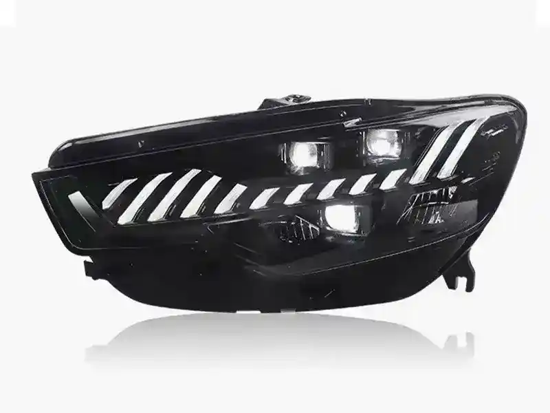 LED lens headlight modification for old 12-18 Audi A6L C7