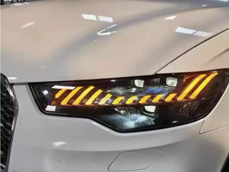 LED lens headlight modification for old 12-18 Audi A6L C7