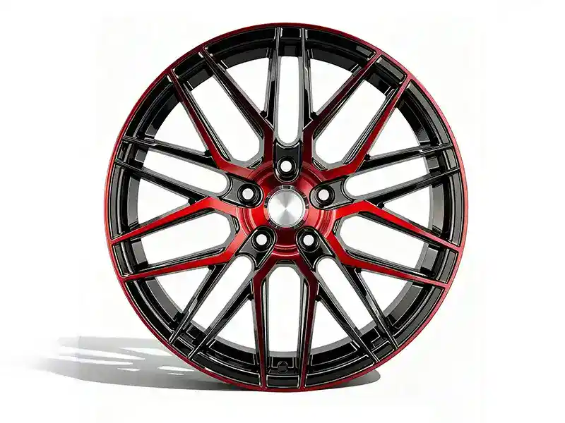 18 Inch Black and Red Concave Wheels
