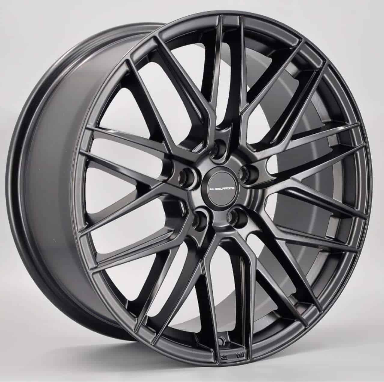 21 Inch Black and Red Concave Wheels