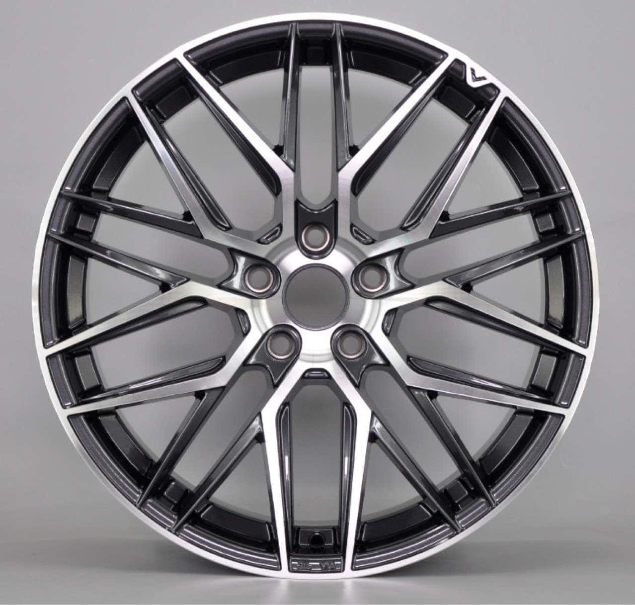 21 Inch Black and Red Concave Wheels