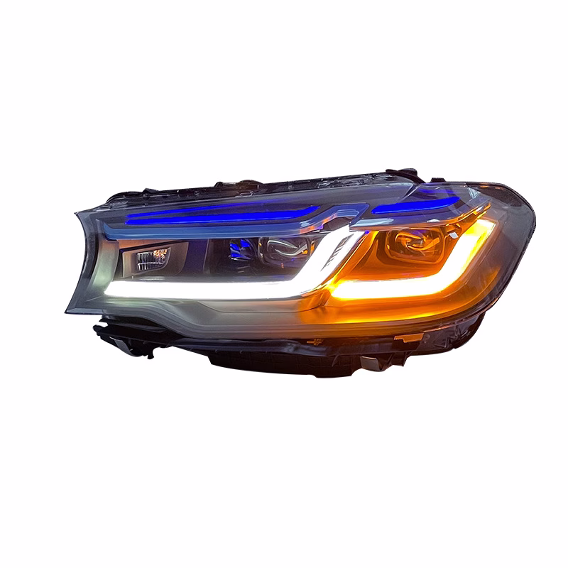 BMW G30 Blue Eyebrow Headlights | 18-20 5 Series M5 Style - Image 3