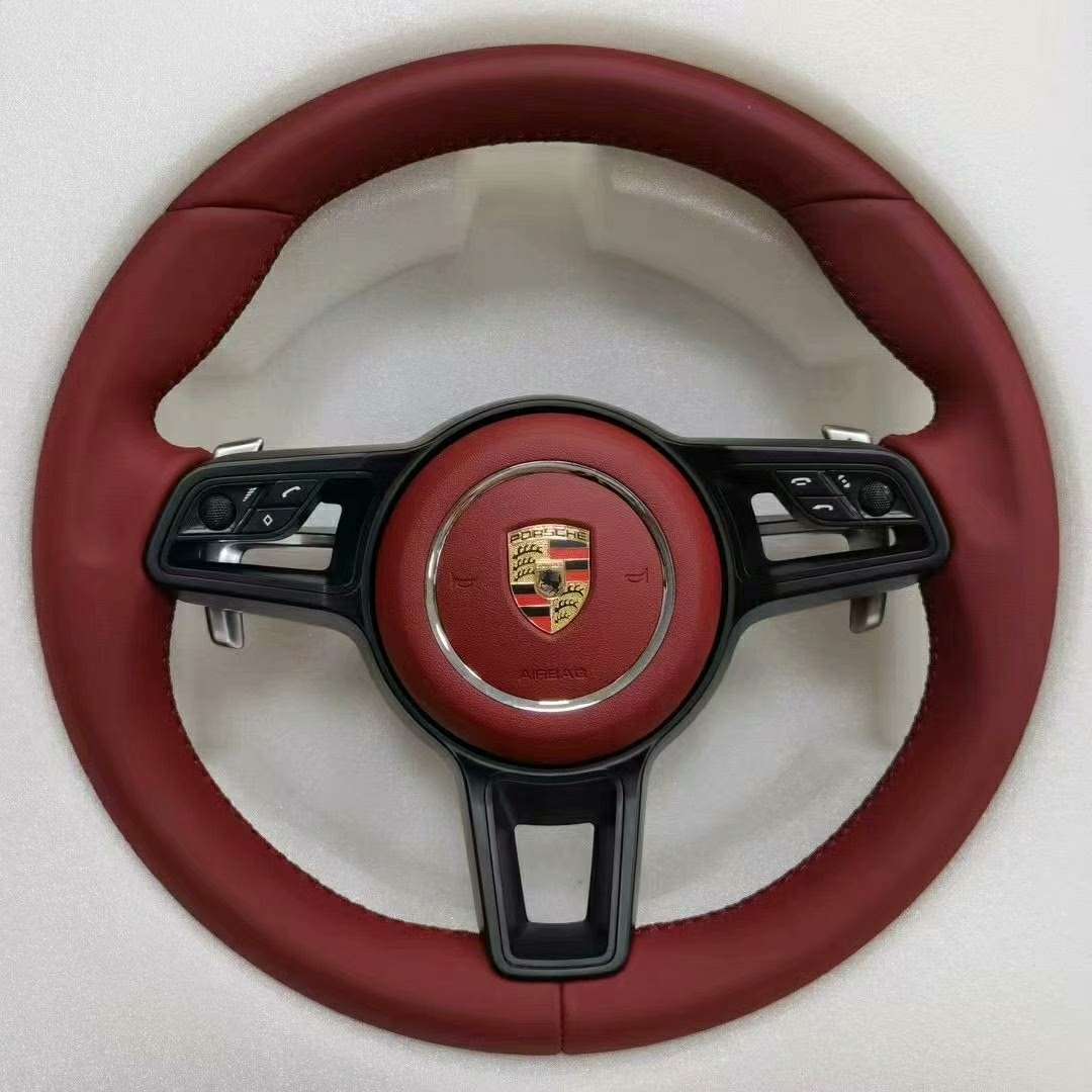 Porsche Carbon Steering Wheel for Cayenne Macan Panamera: Premium Custom Carbon Fiber Upgrade with OEM Fitment and Fully Customizable Design Options. - Image 3