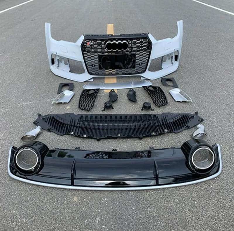 Audi A7 to RS7 Body Kit Full Conversion Set: Includes Bumpers, Fenders, Tail Lights, and Exhaust Tips for Audi A7 Models - Professional Grade Upgrade - Image 2