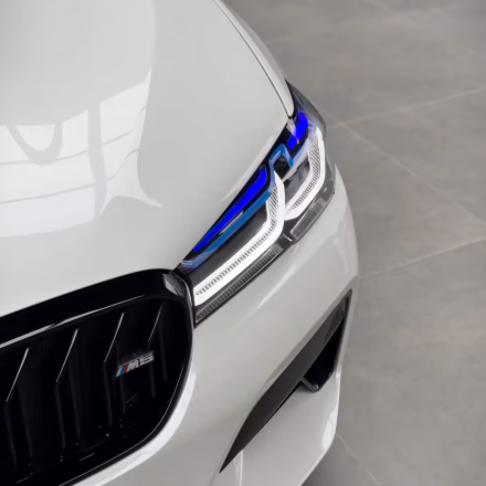 BMW G30 Blue Eyebrow Headlights