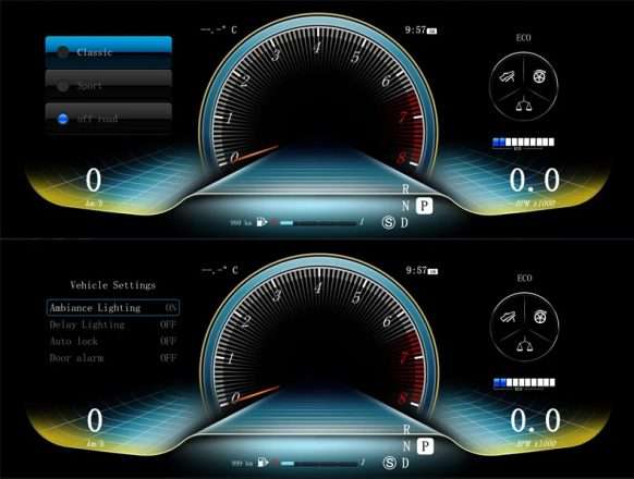 Benz instrument panel 12.3 LCD for GLA CLA: Premium Intelligent Digital Speed Display HD Dashboard Replacement. High-Resolution Modern Upgrade for Mercedes.