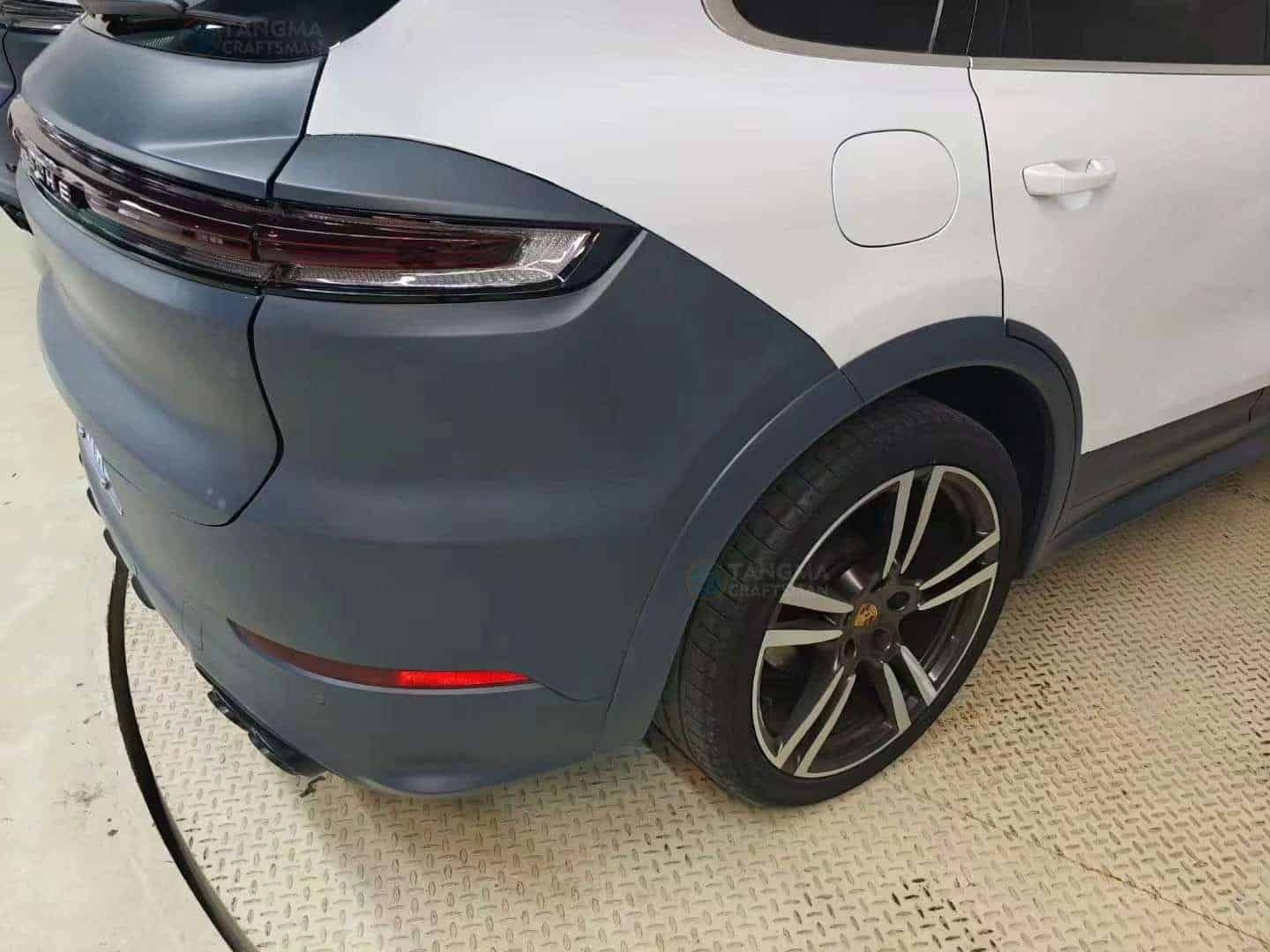 Porsche Cayenne modified 958 to 2024 body kit with 3D Laser-Engineered OEM fitment, Polymer Hybrid flares, and Turbine AirFlow™ design. Direct bolt-on. - Image 8