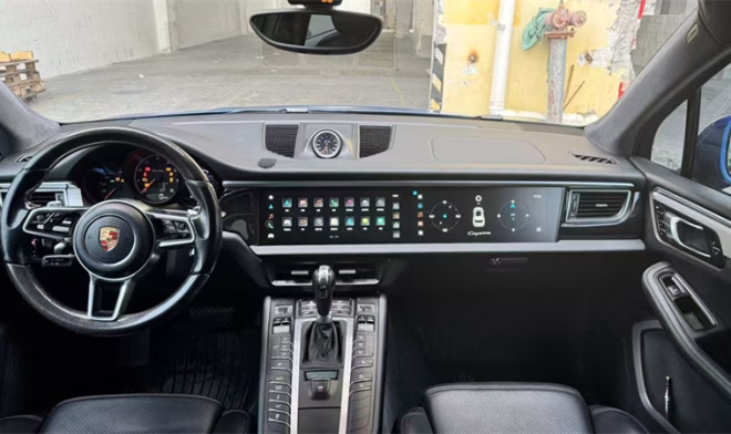 Porsche Macan Dual Screen Display Navigation Unit | Android 8G+128G CarPlay Upgrade
