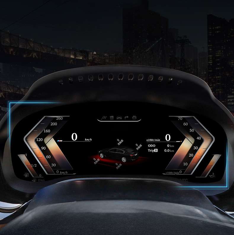 BMW instrument panel LCD upgrade for X3 X4 X5 X6 Carbon Fiber HUD Instrument Cluster Display Retrofit, Professional Digital Dash Dashboard Kit - Image 4