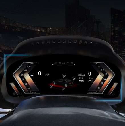 BMW instrument panel LCD upgrade for X3 X4 X5 X6 Carbon Fiber HUD Instrument Cluster Display Retrofit, Professional Digital Dash Dashboard Kit