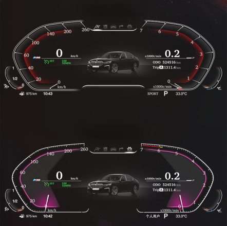 BMW instrument panel LCD upgrade for X3 X4 X5 X6 Carbon Fiber HUD Instrument Cluster Display Retrofit, Professional Digital Dash Dashboard Kit