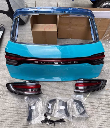 Porsche Macan modification 2023 body kit upgrade for 2012-2022 models, 3D scanning technology for precise fitment and professional aesthetic enhancement.