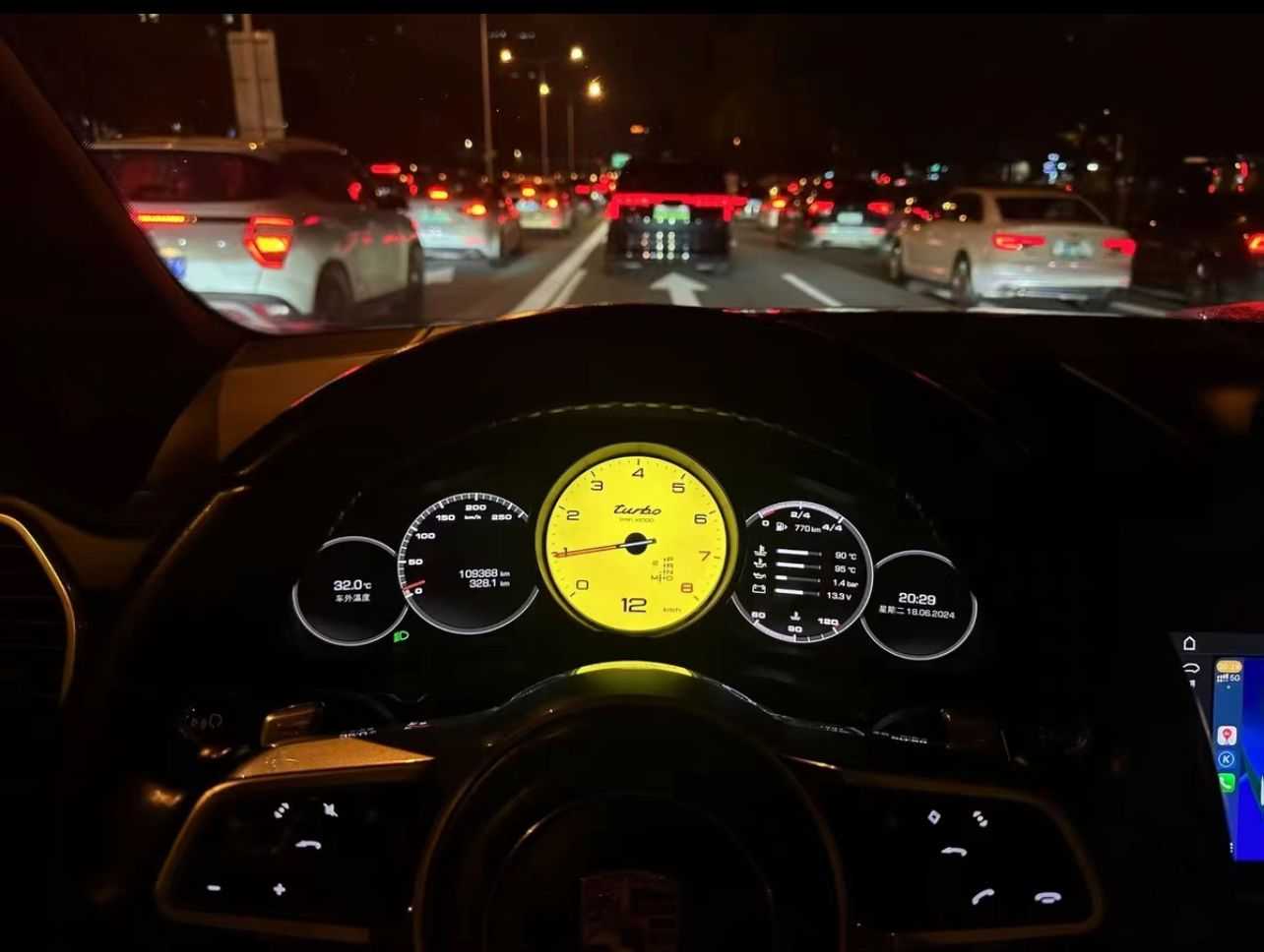 Porsche Cayenne dashboard replacement! 12.3-inch Full HD LCD Linux system – 7 display modes + passenger entertainment system, track-level luxury configuration