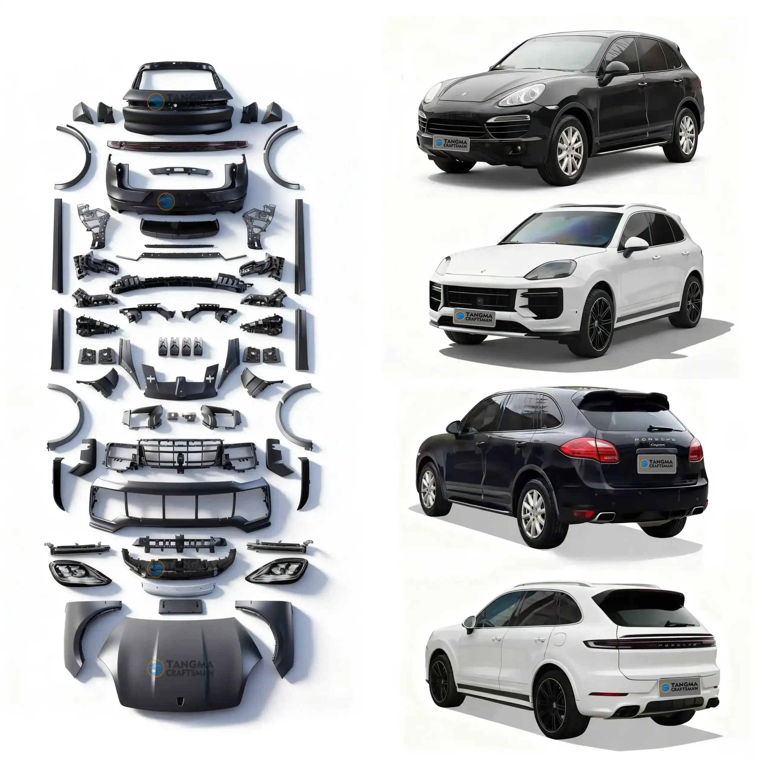 Porsche Cayenne modified 958 (2010-2018) → 2024 Style Widebody Conversion Kit 