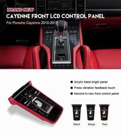 Porsche full touch saddle seat 2010-17 upgrade: Non-destructive interior replacement for Cayenne, Macan, Panamera. Premium touch control modification.