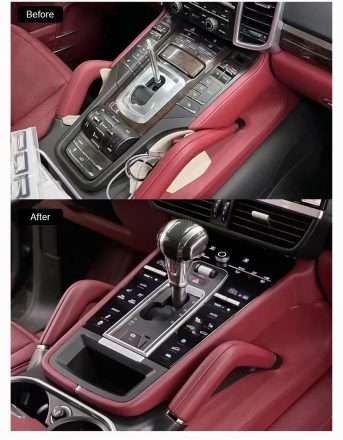 Porsche full touch saddle seat 2010-17 upgrade: Non-destructive interior replacement for Cayenne, Macan, Panamera. Premium touch control modification.