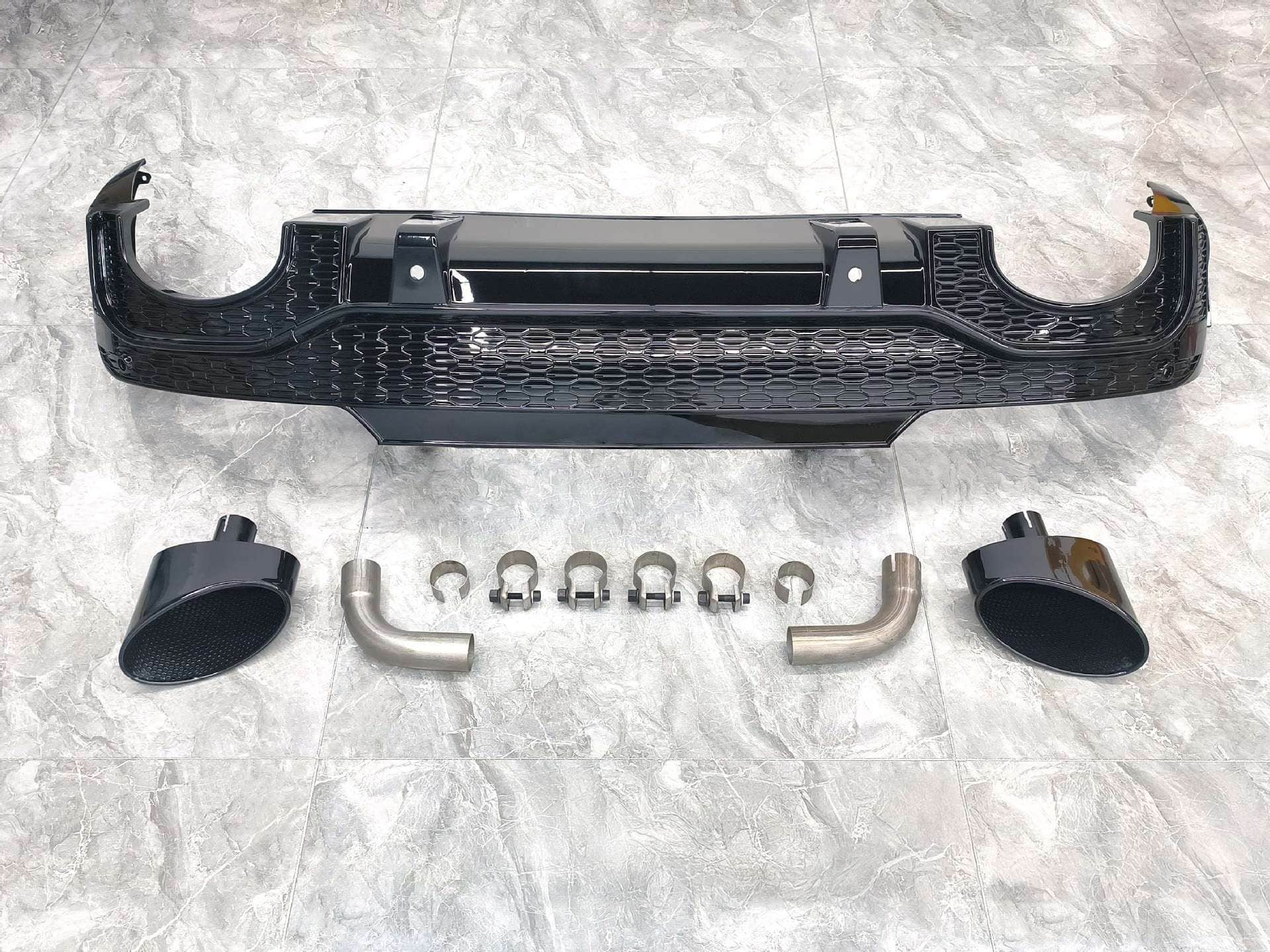Audi Q5L Sportback RSQ8 Style Diffuser – Honeycomb Black