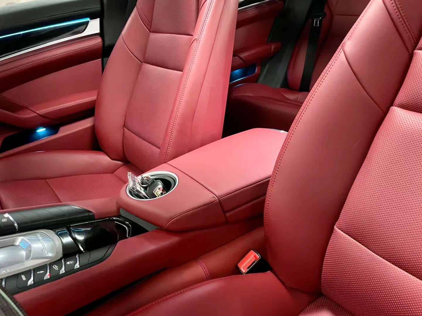 Porsche Macan Bordeaux Red Interior Kit: 1:1 OEM Leather
