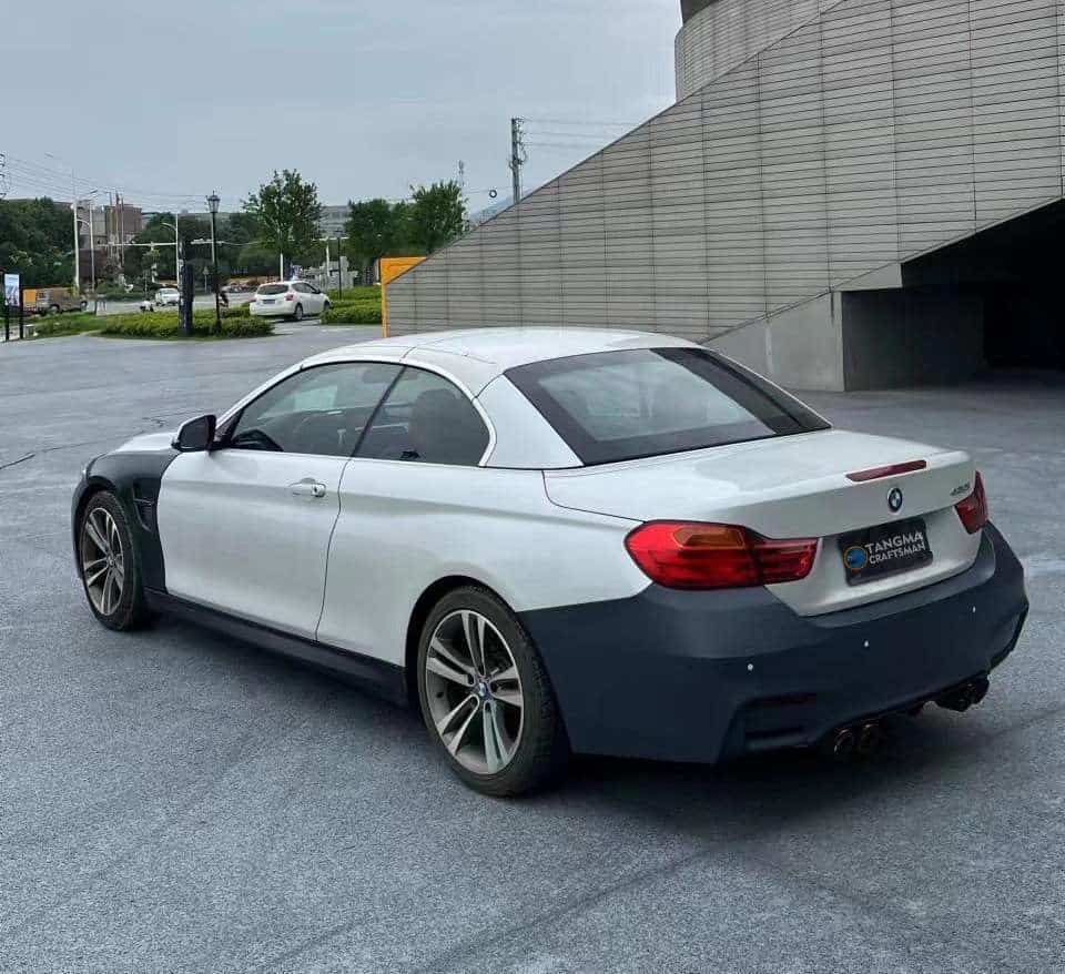 BMW 3 Series modified M4 old F32 F36 front bumper rear bumper center grille rear wing side cheeks large body kit upgrade 24 new M4