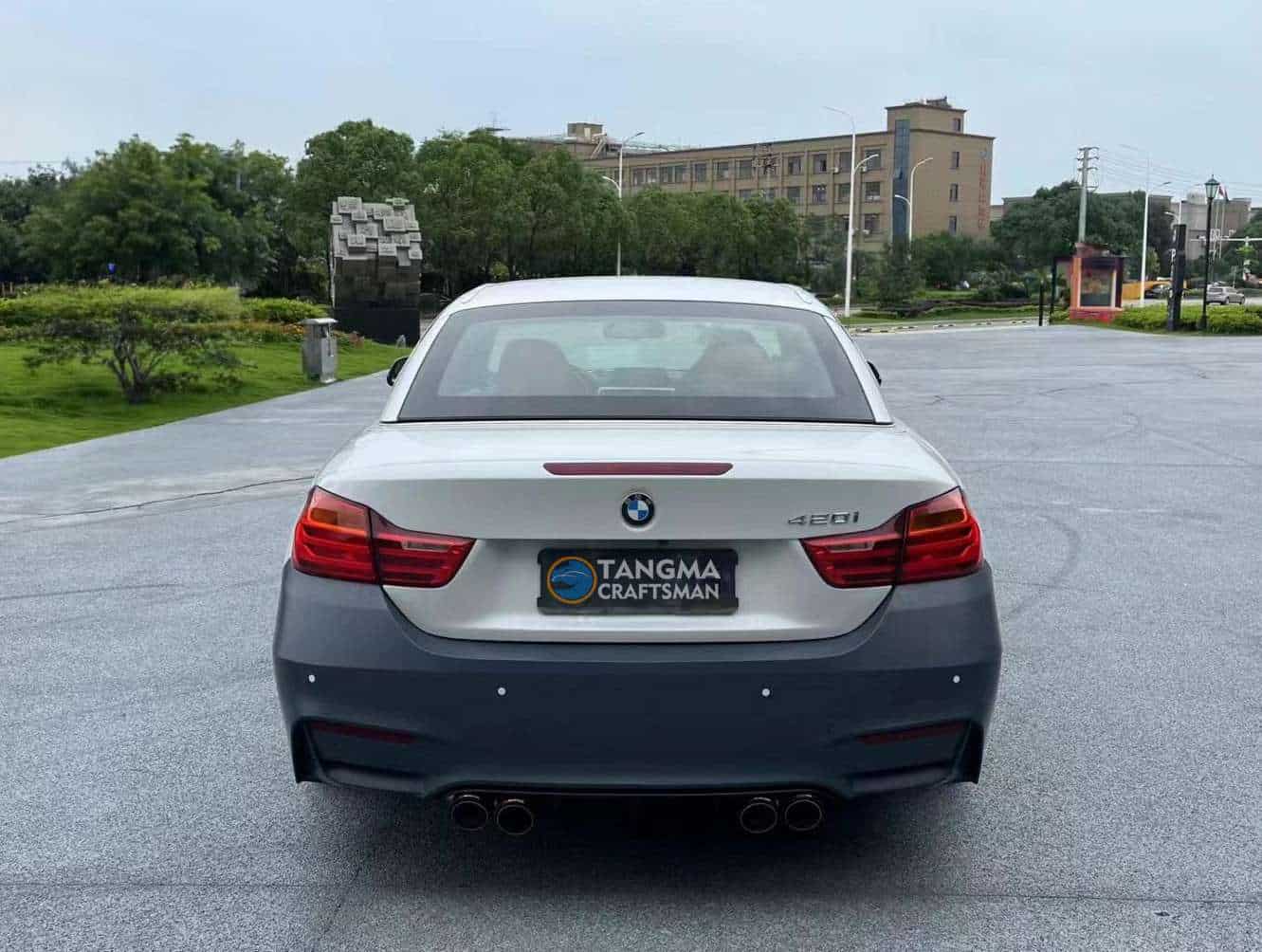 BMW 3 Series modified M4 old F32 F36 front bumper rear bumper center grille rear wing side cheeks large body kit upgrade 24 new M4