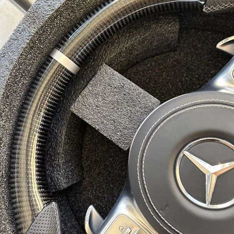Benz AMG Carbon Fiber Steering Wheel 809 Assembly Upgrade – Custom Upper and Lower Carbon Fiber Design for Enhanced Driving Performance and Luxury Interior