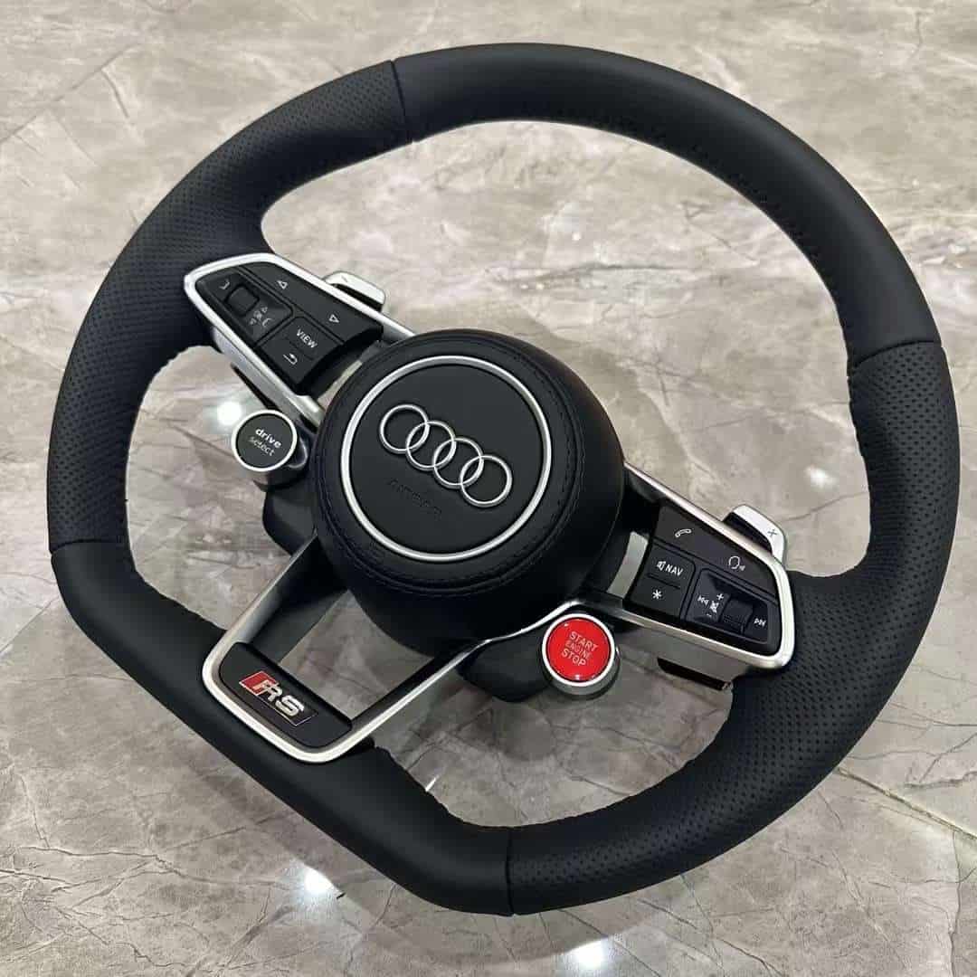 Audi Carbon Fiber Steering Wheel with Drive Select and Start Control