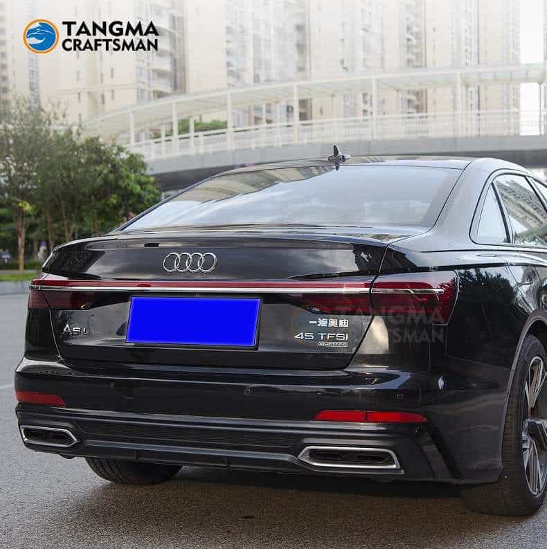Audi A6L upgrades taillights | dynamic through-type LED A8L taillights | Dynamic Lighting Synchronous Technology-Original Data 3D Scanning Accurate Adaptation - Image 2