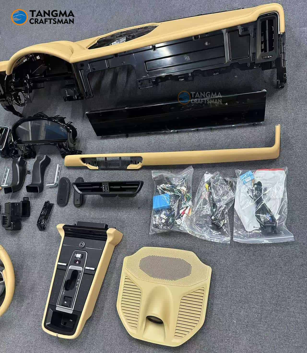 Porsche interior modification 2024 Panamer interior kit | Factory-grade 12.3-inch full LCD dual-screen touch center console + instrument