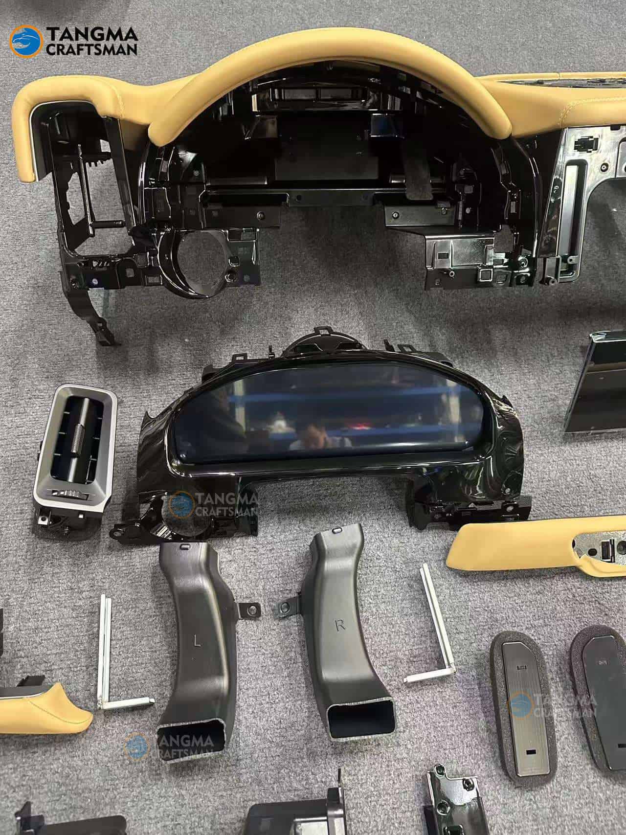 Porsche interior modification 2024 Panamer interior kit | Factory-grade 12.3-inch full LCD dual-screen touch center console + instrument