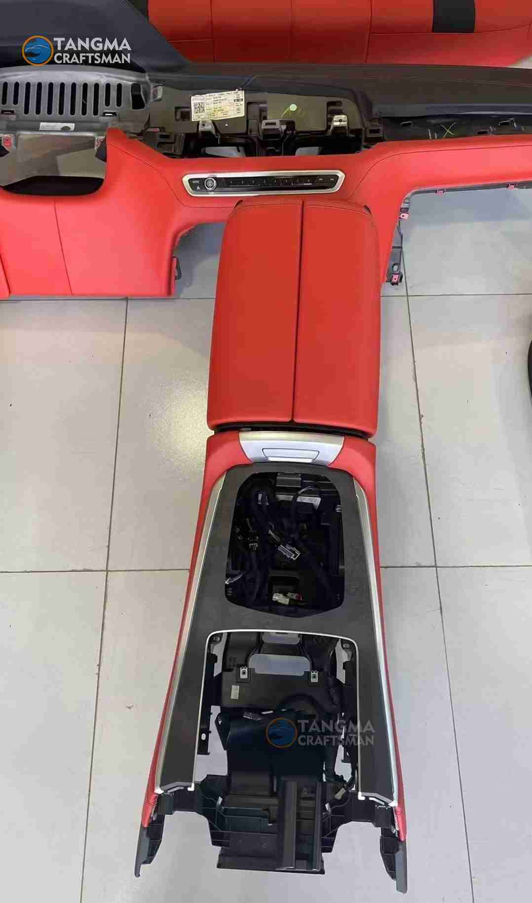 MW X5 Interior Modification Kit: Automotive Grade Bordeaux Calfskin – ISO 17025 Tested – Non-Destructive HUD/Ambient Calibration (2010-2024)